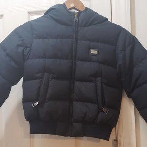 Dolce Gabbana Boys Black Winter Ski / Puffer Boys Jacket Down Size 5
